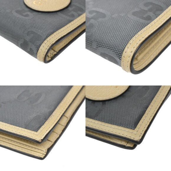 GUCCI GG Pattern Off The Grid Compact Wallet Canvas Leather Beige Gray 09EG261 - Picture 16 of 16